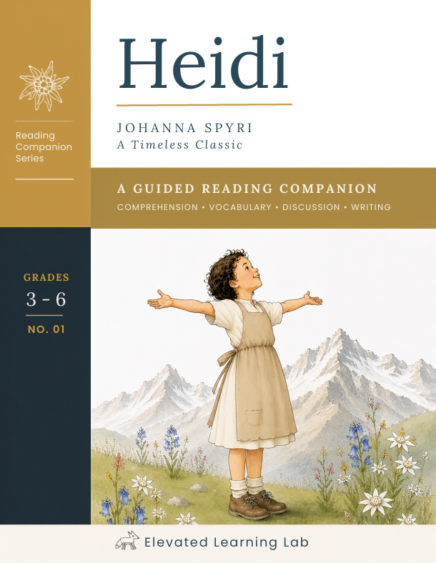 Heidi guided reading companion cover
