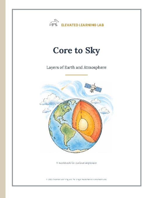 Layers of the Earth and Atmosphere workbook cover